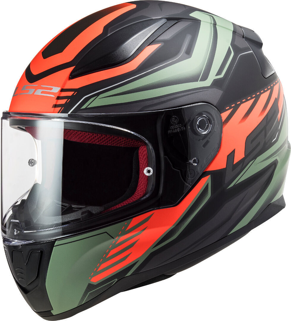 LS2 FF353 Rapid Gale Matt Black Red Matt Green L