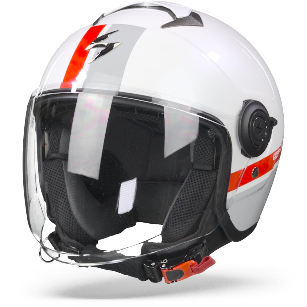 Scorpion EXO-City Strada White Silver Red L