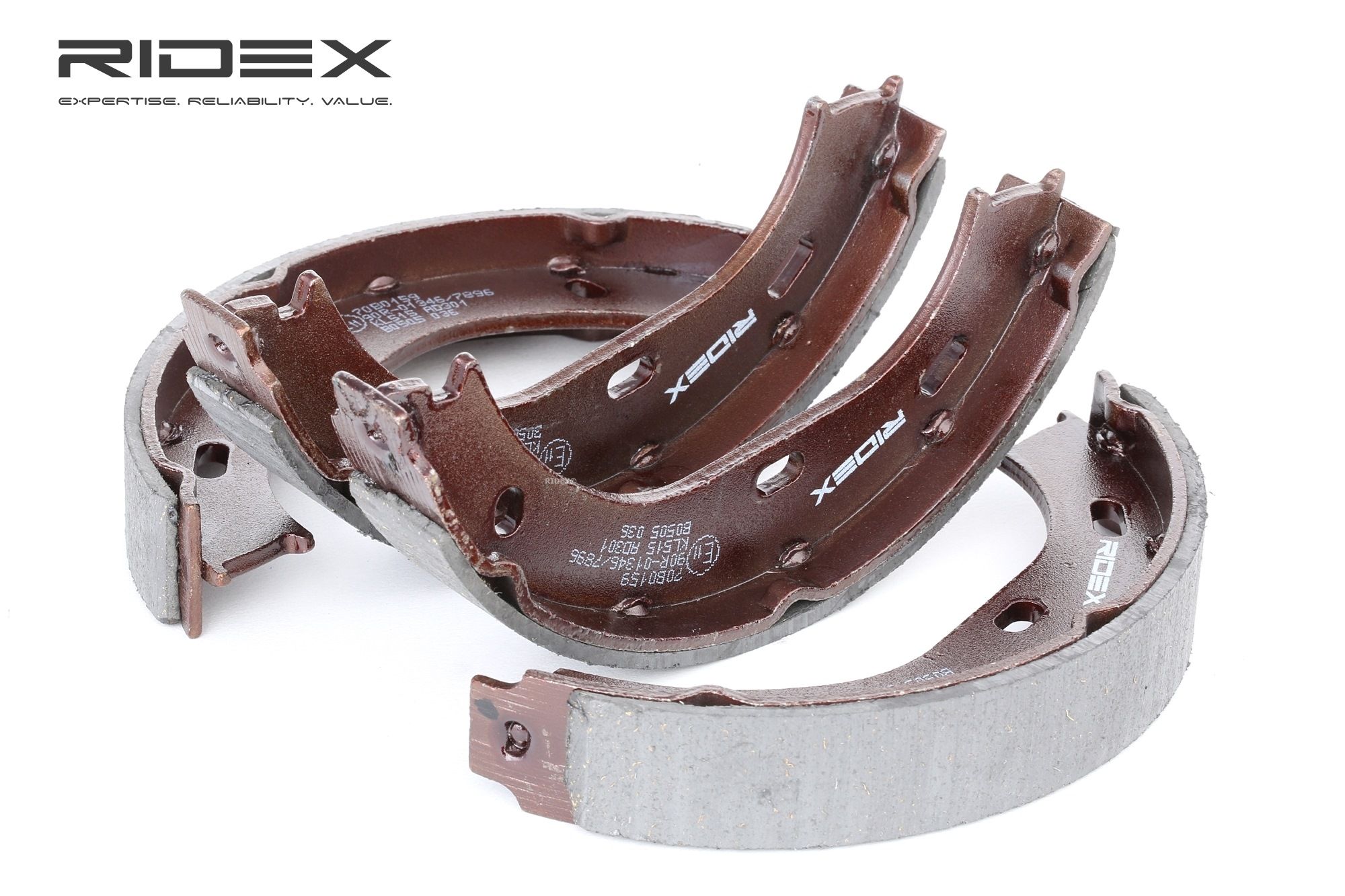 RIDEX Jarrukengät MERCEDES-BENZ,BMW 70B0159 1084200120,1164200020,1204201420 Jarrukenkäsarja 1204201520,1234200020,1234200120,1264200120