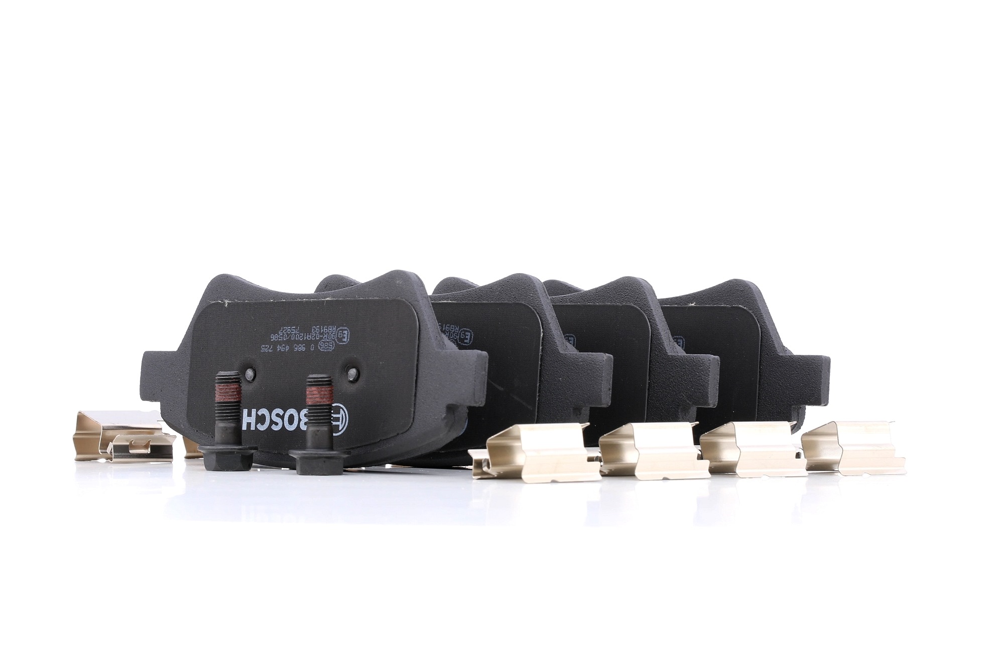 BOSCH Jarrupalat RENAULT 0 986 494 725 410601241R,410608713R,7701207184 Jarrupalasarja,Jarrupala, Levyjarru 7701207672,7701208122,7701209444