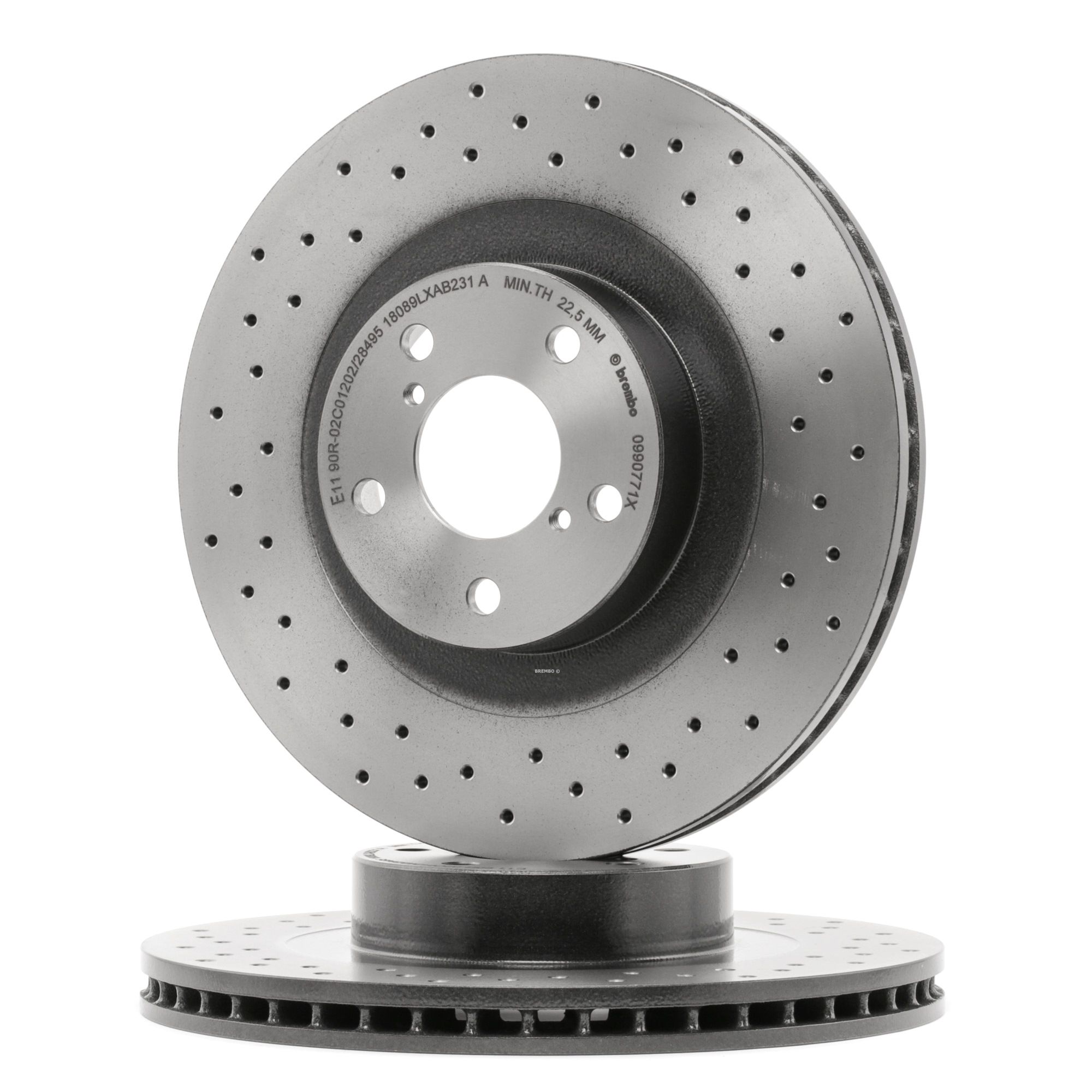 BREMBO Jarrulevyt SUBARU 09.9077.1X 26300AE060,26300AE061,26300FE010 Jarrulevy 26310AC040,26310AC041