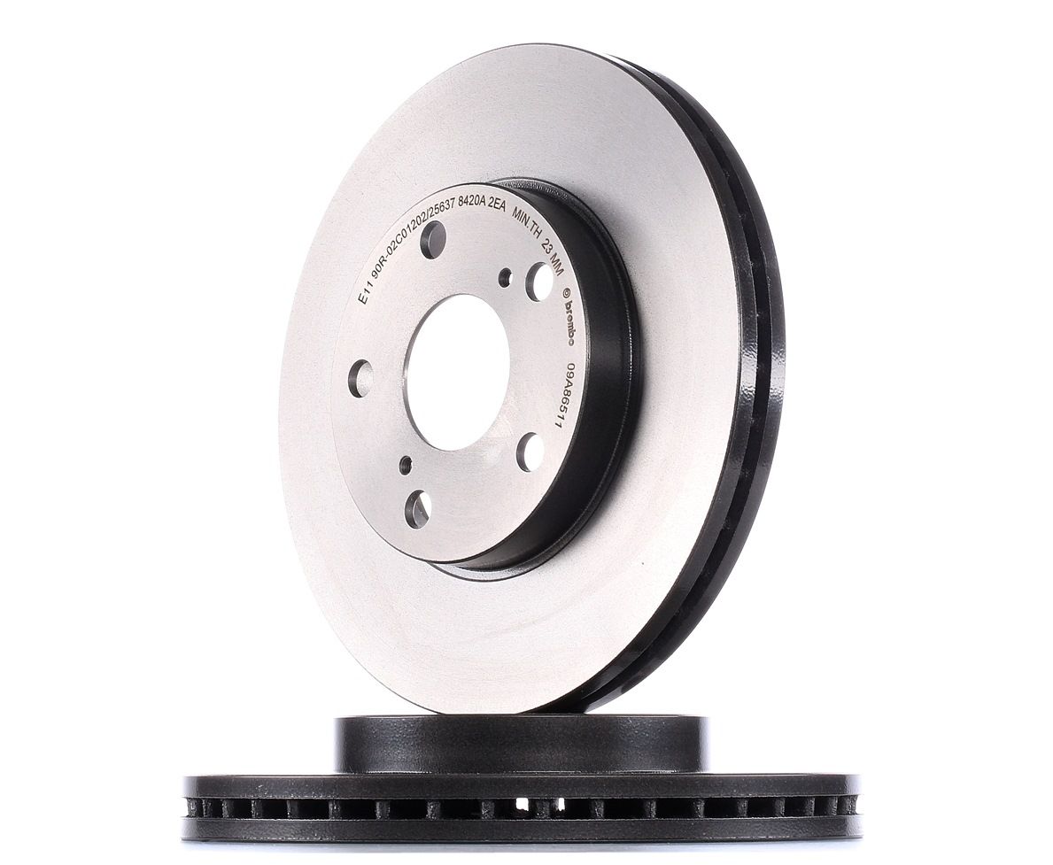 BREMBO Jarrulevyt TOYOTA 09.A865.11 4351202180,4351202200,4351212690 Jarrulevy 43512YZZAC