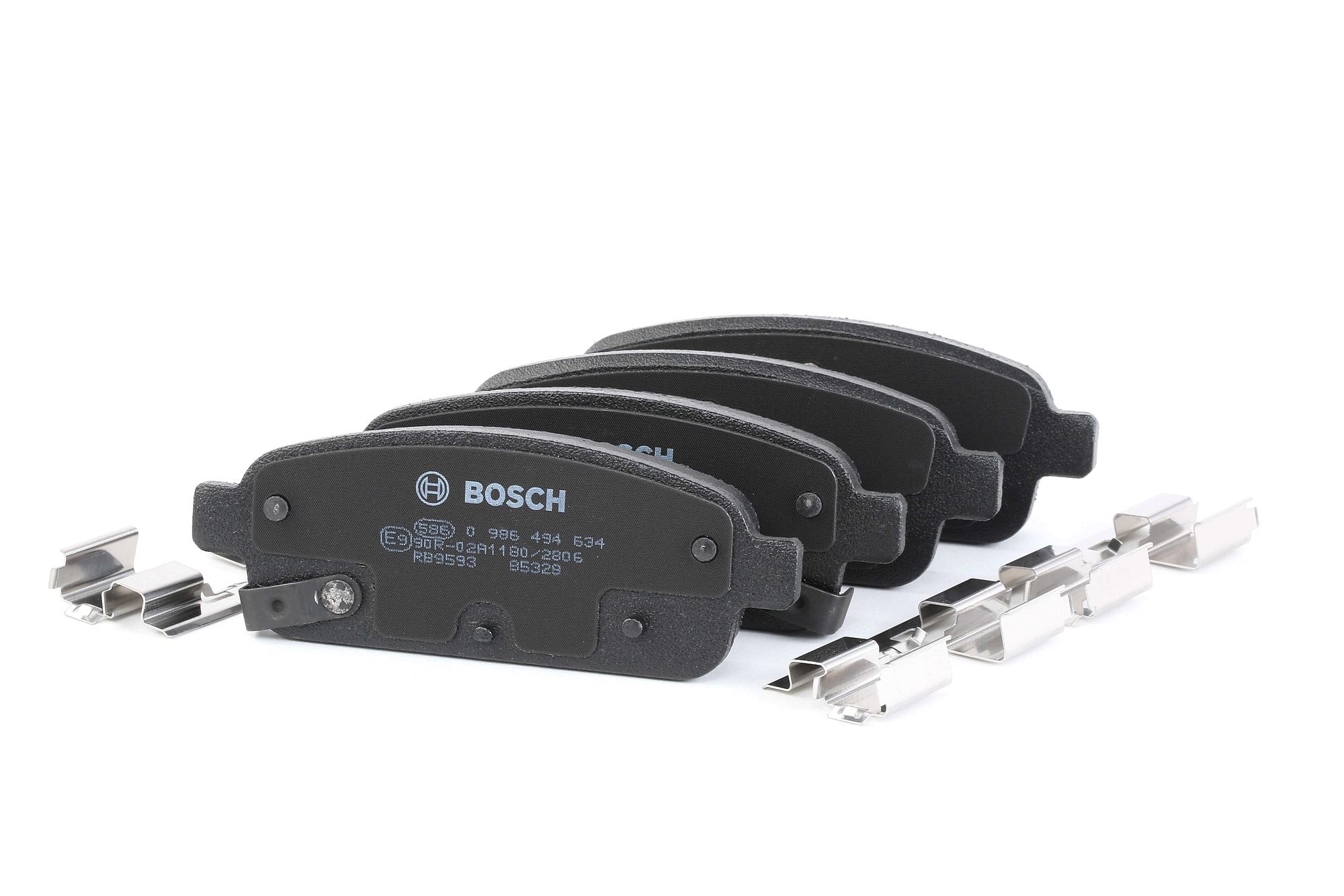 BOSCH Jarrupalat OPEL,CHEVROLET,VAUXHALL 0 986 494 634 13300867,133192294,13319293 Jarrupalasarja,Jarrupala, Levyjarru 13319294,13411380,13411383