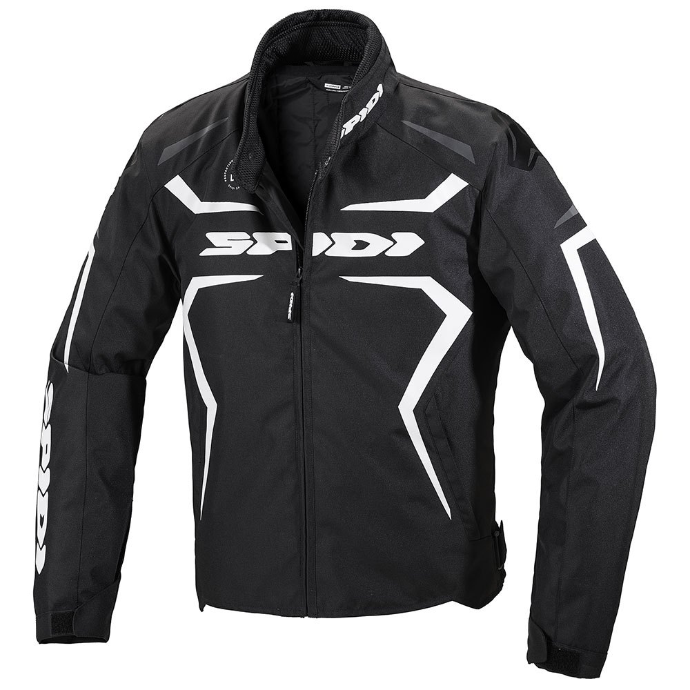 Spidi Sportmaster H2Out Black White Motorcycle Jacket 2XL
