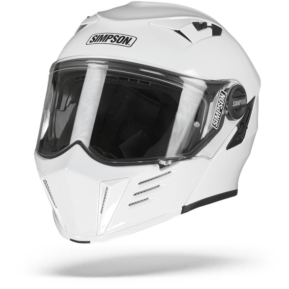 Simpson Darksome Solid White Flip Up 2XL