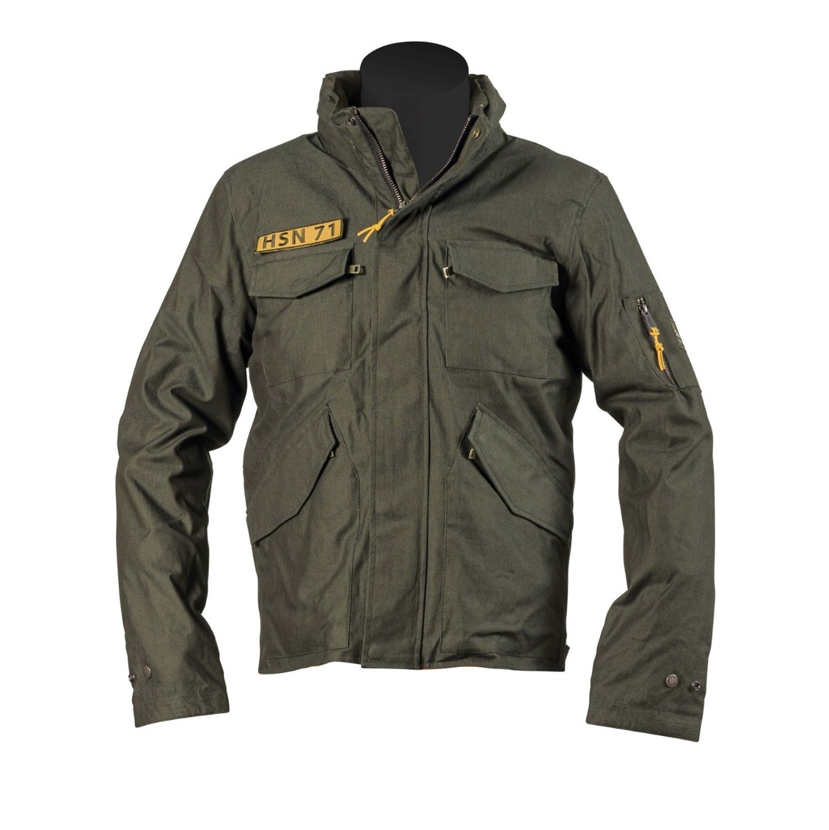 Helstons Commando Tissu Technique Kaki Motorcycle Jacket S