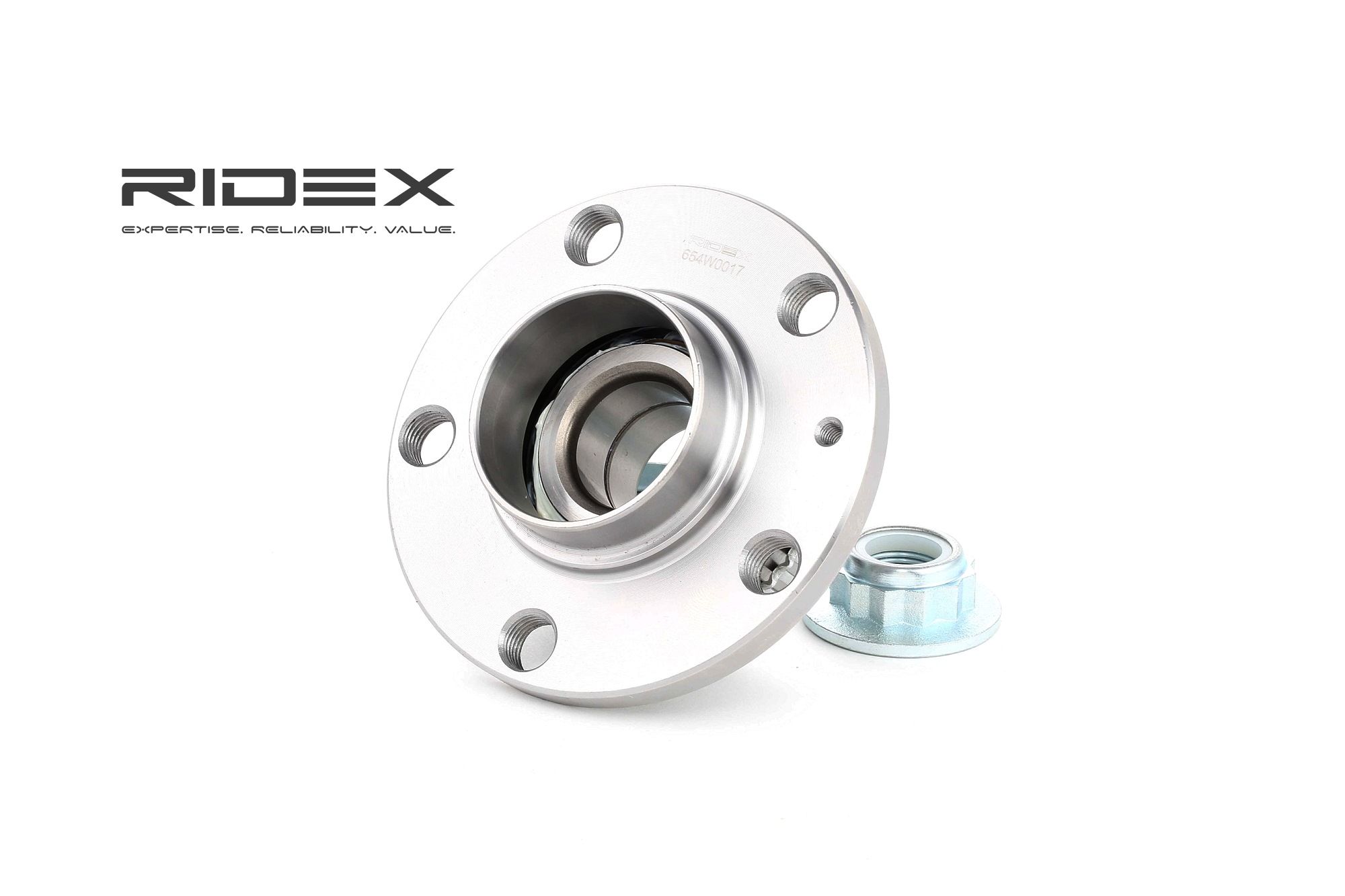 RIDEX Pyöränlaakerit VW,AUDI,SKODA 654W0017 1J0501477A,1J0598477,1J0598477 Pyöränlaakerisarja 1J0501477A,1J0598477,1J0501477A,1J0598477