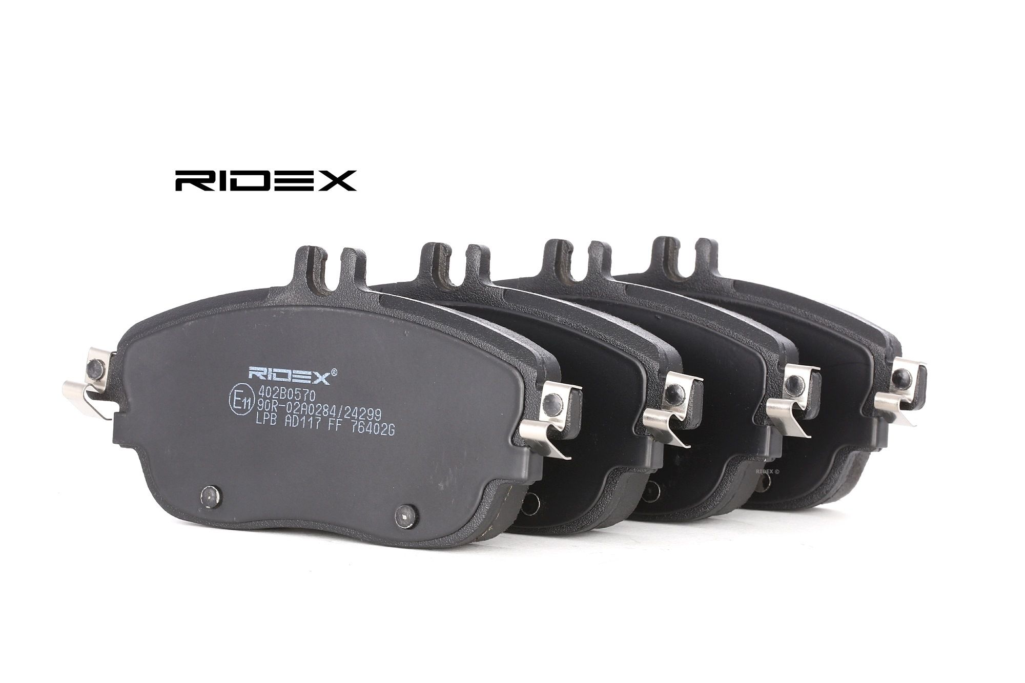 RIDEX Jarrupalat MERCEDES-BENZ,INFINITI 402B0570 410605DA0A,410605DA0B,41060HG00B Jarrupalasarja,Jarrupala, Levyjarru 0004203002,0064200620,0064204620