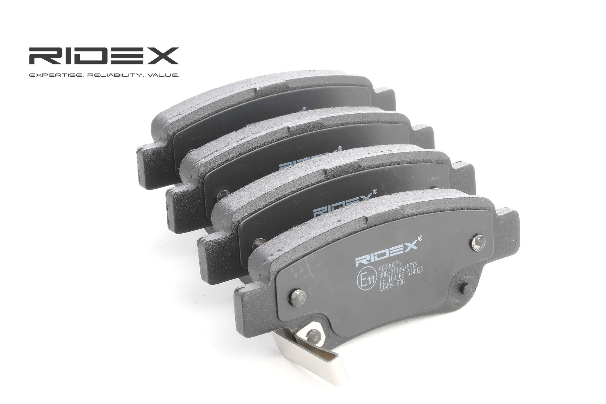 RIDEX Jarrupalat HONDA 402B0374 43022SWWG00,43022SWWG01,43022SWWG02 Jarrupalasarja,Jarrupala, Levyjarru 43022SWWG03,43022T1GG00