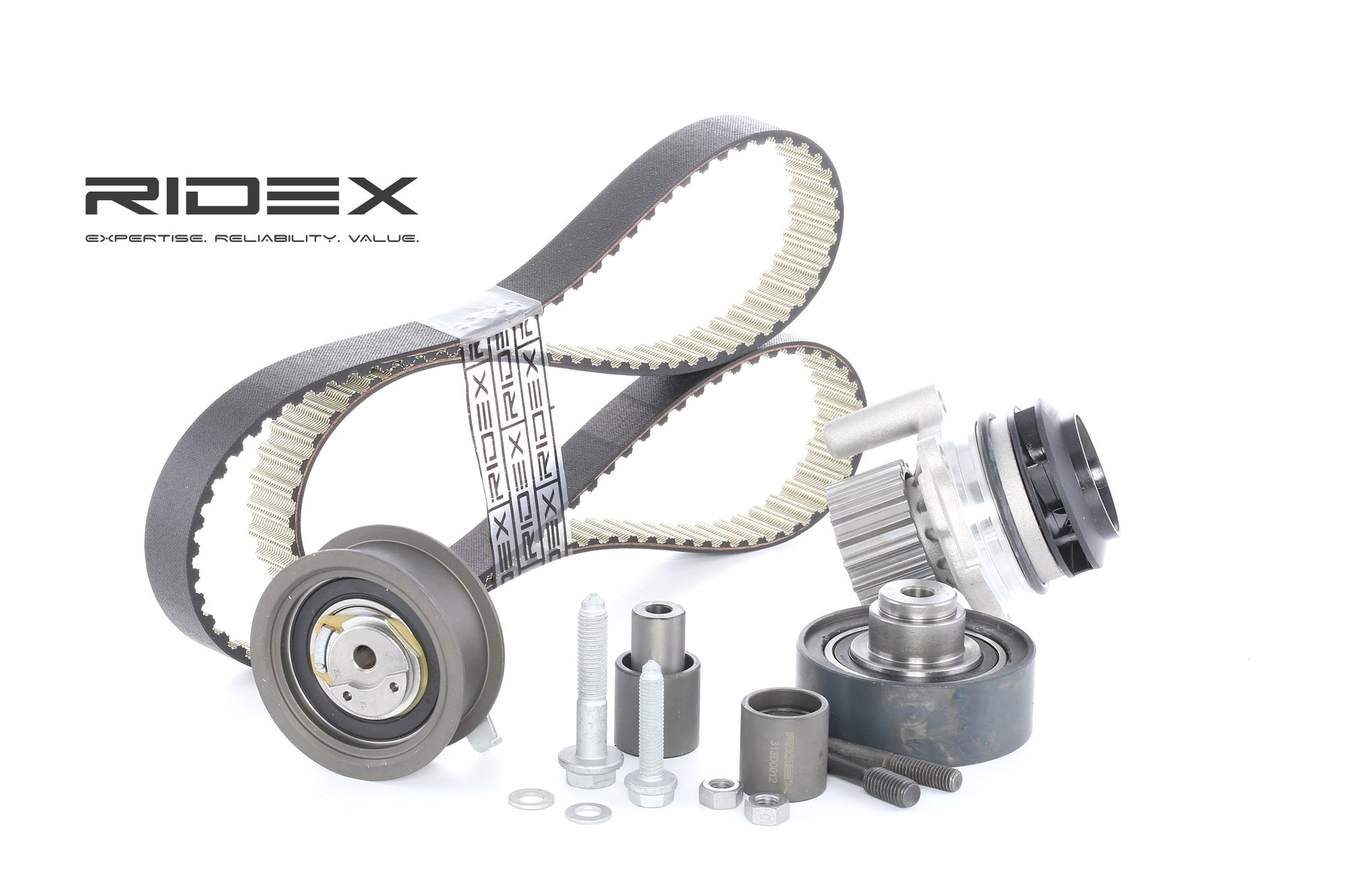 RIDEX Vesipumppu + Jakohihnasarja VW,AUDI,SKODA 3096W0016