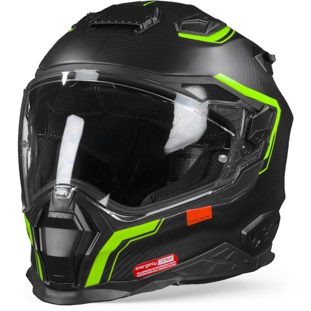 Nexx X.Wst2 Carbon Zero 2 Neon Matt Full Face Helmet 3XL