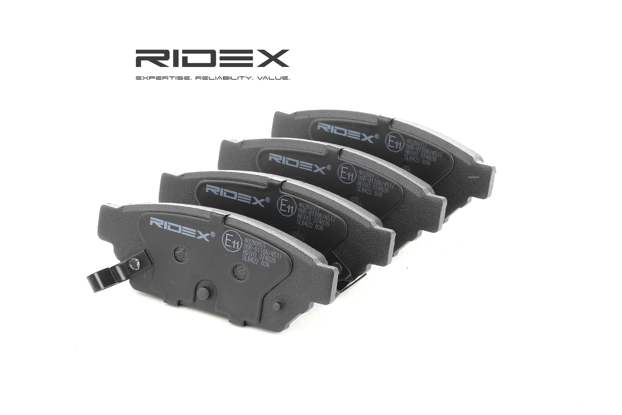 RIDEX Jarrupalat MITSUBISHI,PROTON 402B0937 MB928314,MN116770,MR205377 Jarrupalasarja,Jarrupala, Levyjarru MR389565,MR389569,MZ690171,MZ690343