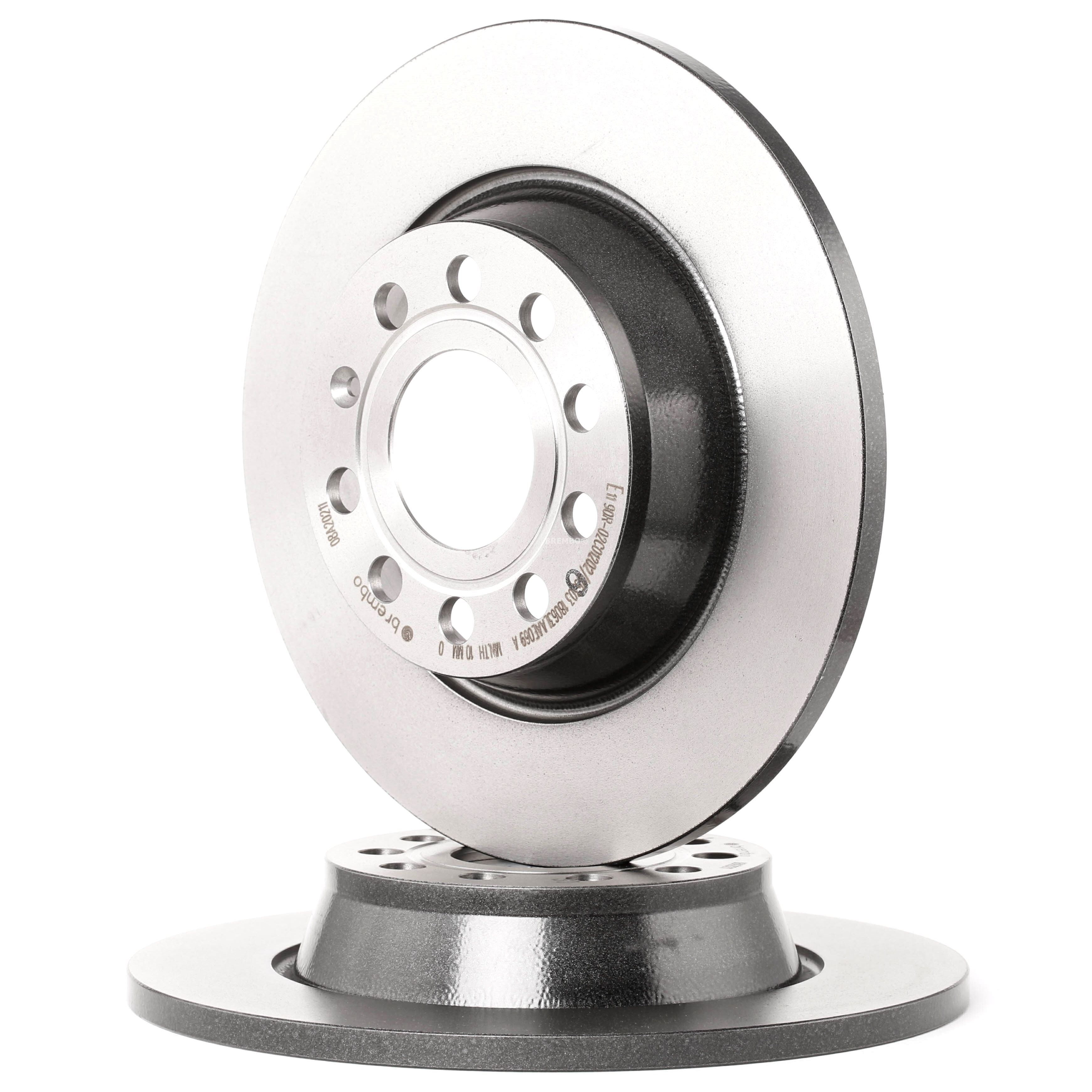 BREMBO Jarrulevyt VW,AUDI,SKODA 08.A202.11 1K0615601AD,1K0615601M,5Q0615601G Jarrulevy 1K0615601AD,1K0615601M,5Q0615601G,1K0615601AD,1K0615601M