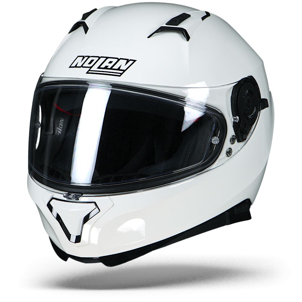 Nolan N87 Classic N-Com Metal White 2XL