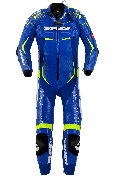 Spidi Track Replica Evo Blue Yellow One Piece Racing Suit 52