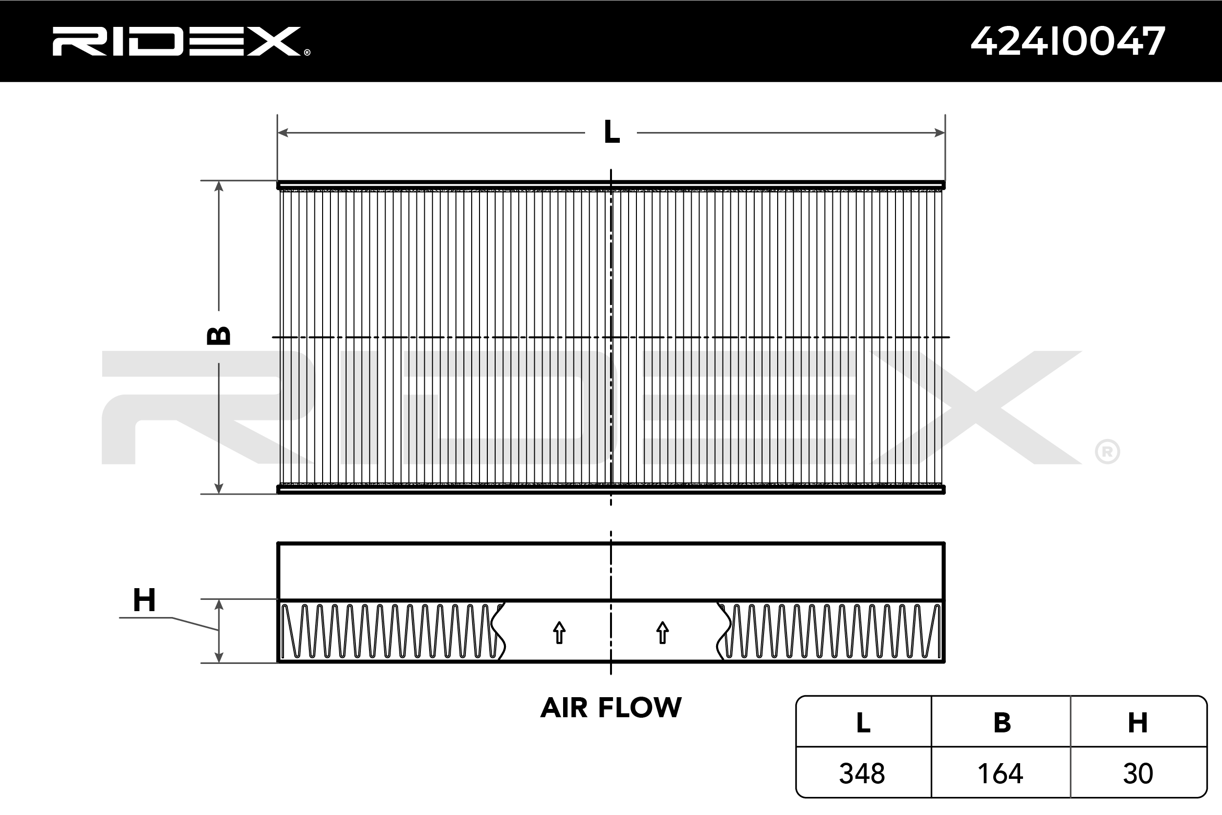 RIDEX Raitisilmasuodatin FORD 424I0047 1121106,1139654,1382861 Sisäilmansuodatin,Suodatin, Sisäilma 1452329,1672948,XS4H19G244AA,XS4H19G244BA
