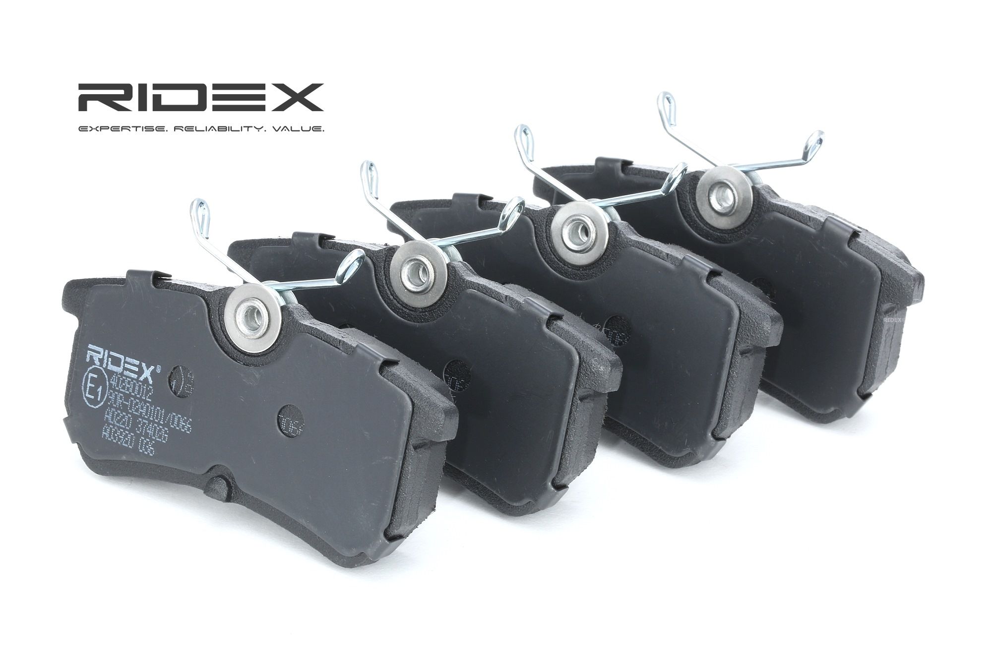 RIDEX Jarrupalat FORD,RENAULT 402B0012 1075565,1107698,1425407 Jarrupalasarja,Jarrupala, Levyjarru 1780884,1802317,1810990,1848556,5382847,98AB2M008BA