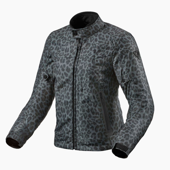 REV'IT! Jacket Shade H2O Ladies Leopard Dark Grey XL
