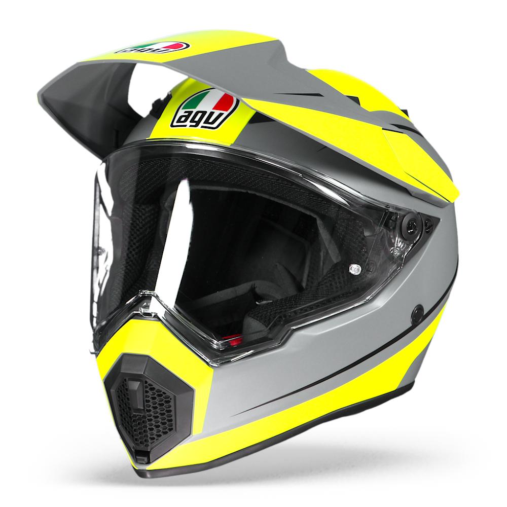AGV AX9 Pacific Road Matt Grey Yellow Fluo Black 2XL