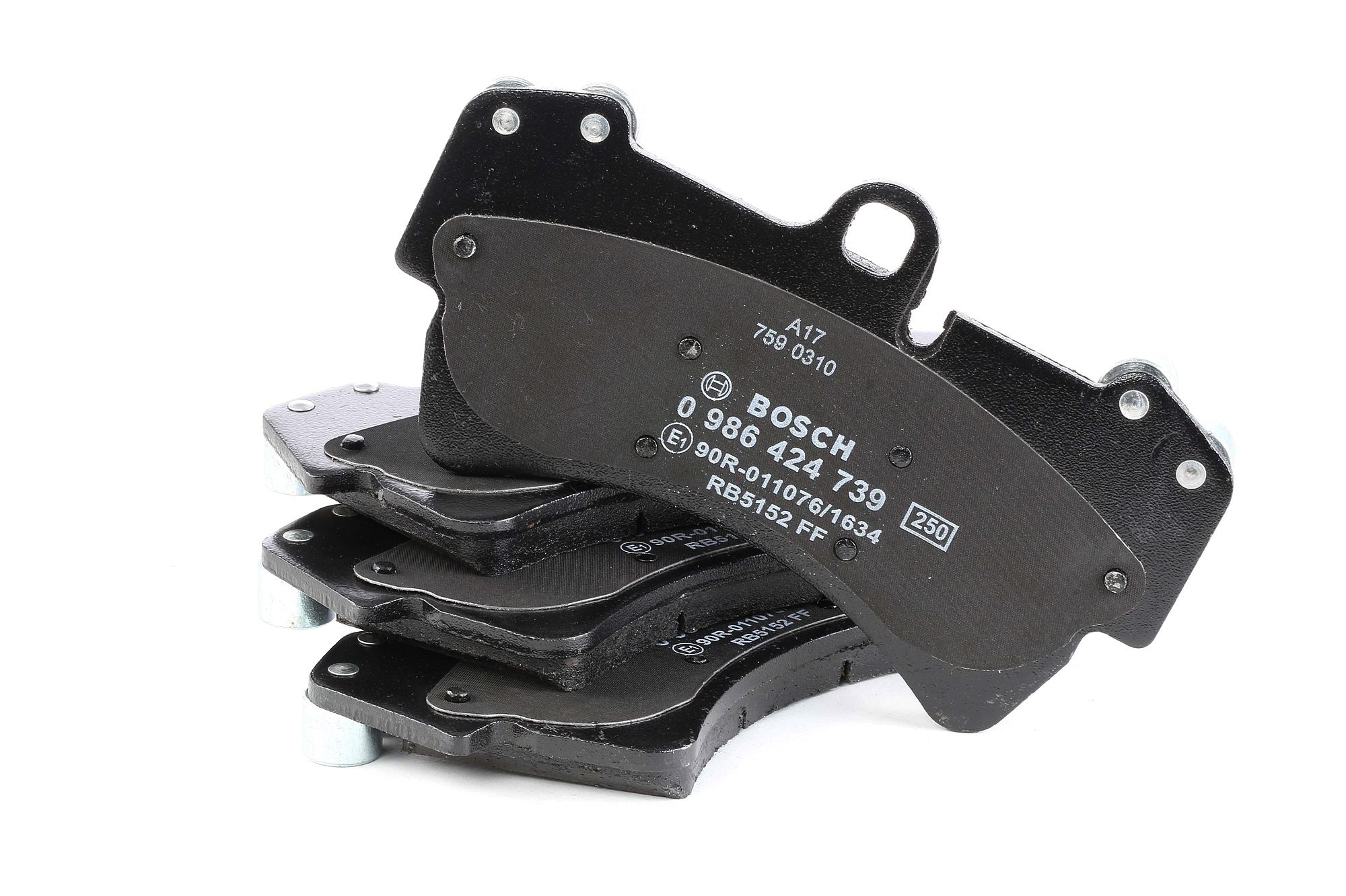 BOSCH Jarrupalat VW,AUDI,PORSCHE 0 986 424 739 4L0698151B,4L0698151C,7L0698151P Jarrupalasarja,Jarrupala, Levyjarru 7L0698151R,95535193910,95535193911