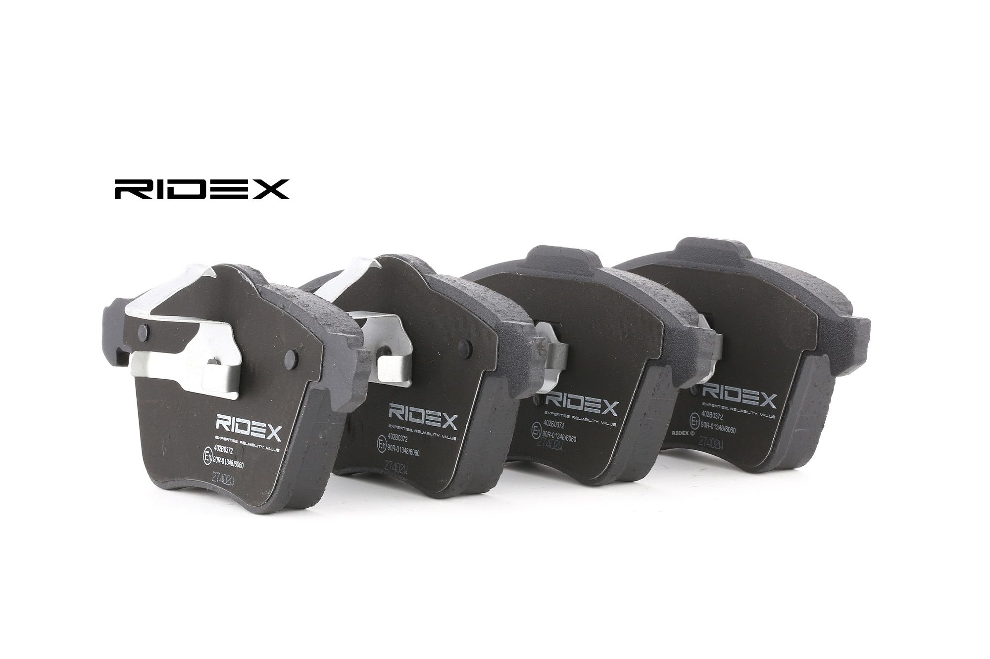 RIDEX Jarrupalat OPEL,FORD,MAZDA 402B0372 93188031,1368558,1464435 Jarrupalasarja,Jarrupala, Levyjarru 4N512K021AB,4N5J2K021AA,B3YF3323Z,1605195
