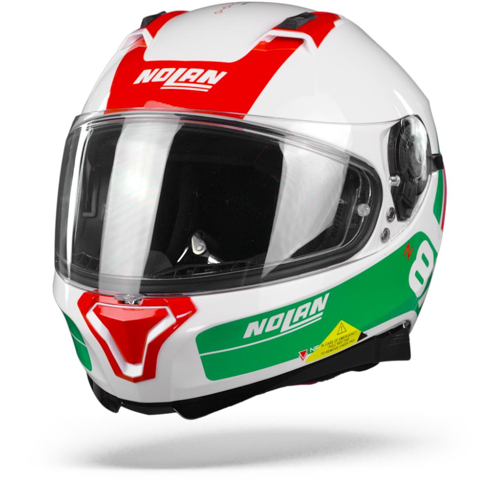 Nolan N87 Plus Distinctive 29 Metal White Red Green S