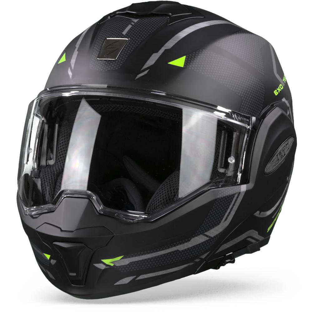 Scorpion EXO-Tech Square Matt Black Neon Yellow S