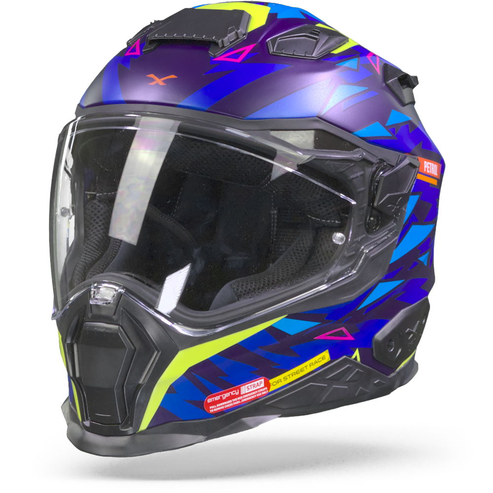 Nexx X.Wst2 Rockcity Blue Neon Matt Full Face Helmet 3XL