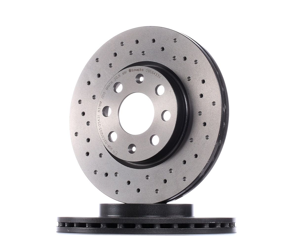BREMBO Jarrulevyt OPEL,FIAT,VAUXHALL 09.5843.3X 55700920,55700921,6001073179 Jarrulevy 6001073181,71773402,13317922,569024,569065,93188917,93197241