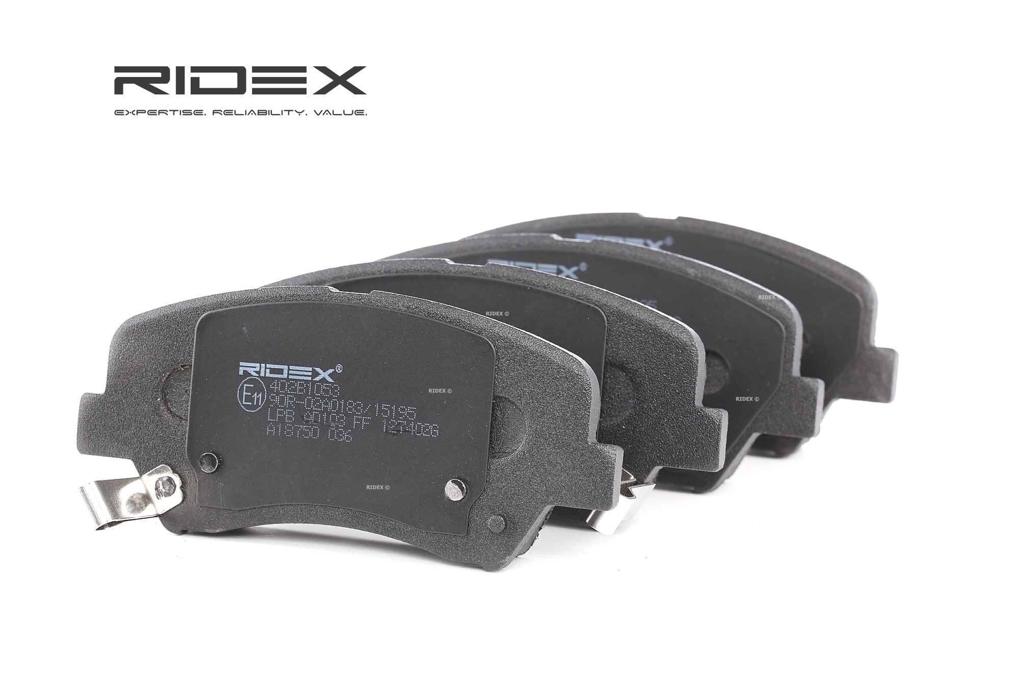 RIDEX Jarrupalat HYUNDAI,KIA 402B1053 581012VA00,581012VA50,581012VA60 Jarrupalasarja,Jarrupala, Levyjarru 581013NA50,581013XA00,581013XA10,581013XA20