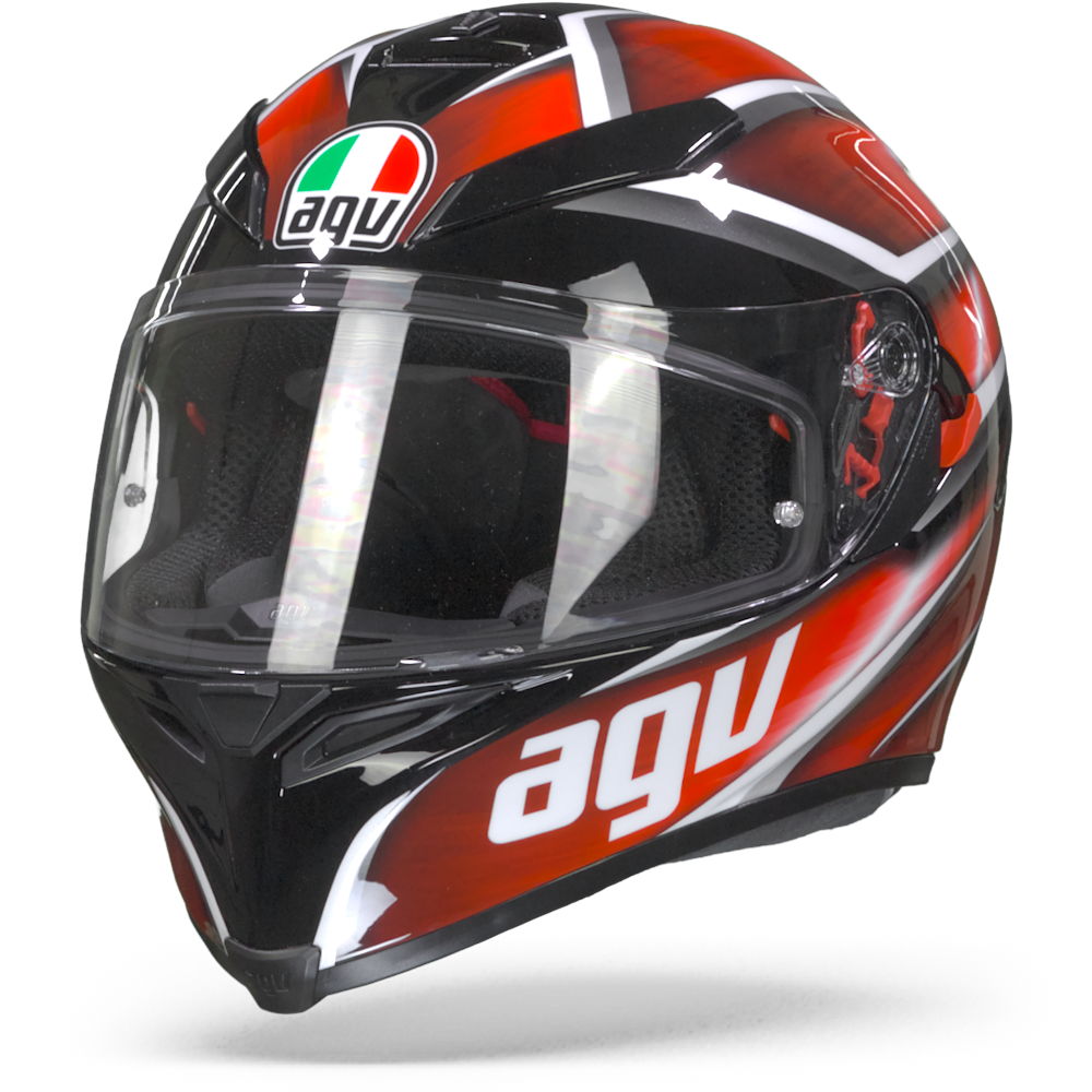 AGV K5 S Tempest Black Red L