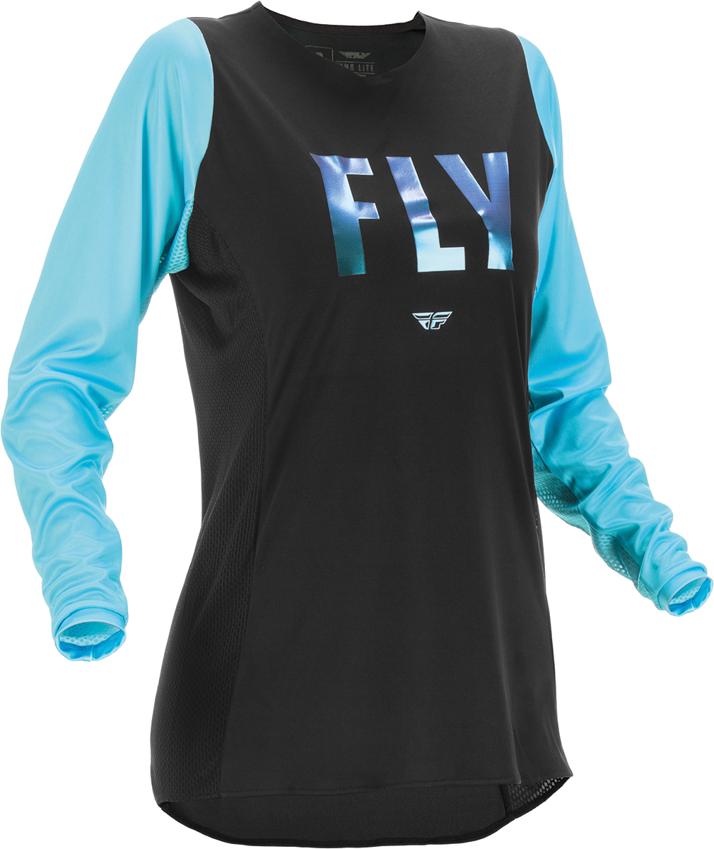 FLY Racing Women'S Lite Jersey Black Aqua S