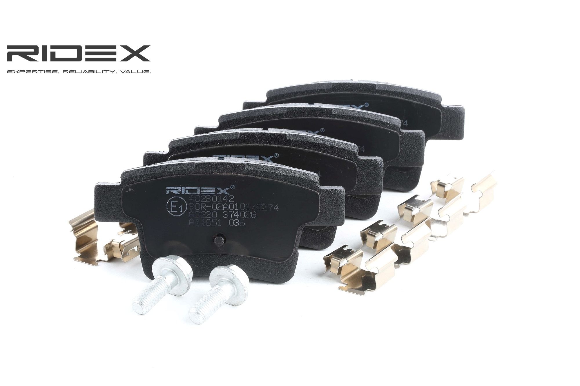 RIDEX Jarrupalat FORD,JAGUAR 402B0142 1356392,1521329,1522073 Jarrupalasarja,Jarrupala, Levyjarru 4S712M008AA,4S712M008AB,ME4S7J2M008AB,5F9Z2200B