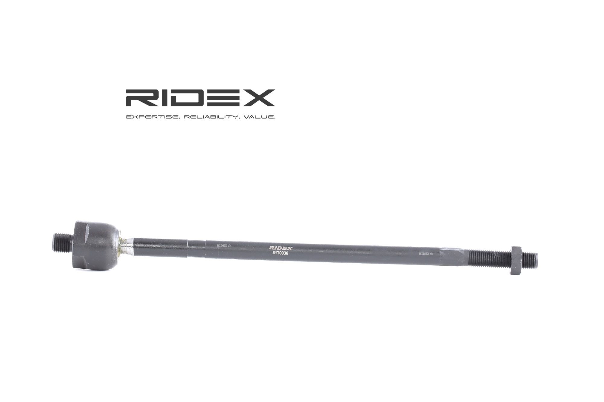 RIDEX Raidetangon Sisäpää OPEL,SAAB,VAUXHALL 51T0036 0324186,1603198,1603199 Raidetangon Pää Sisempi,Raidetangon Pää, Suora 1603206,26055219,324186