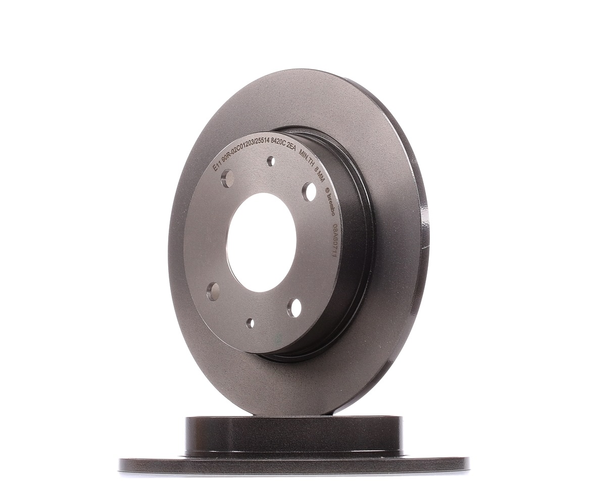 BREMBO Jarrulevyt MITSUBISHI,SMART 08.A607.11 4605A076,4544200072 Jarrulevy