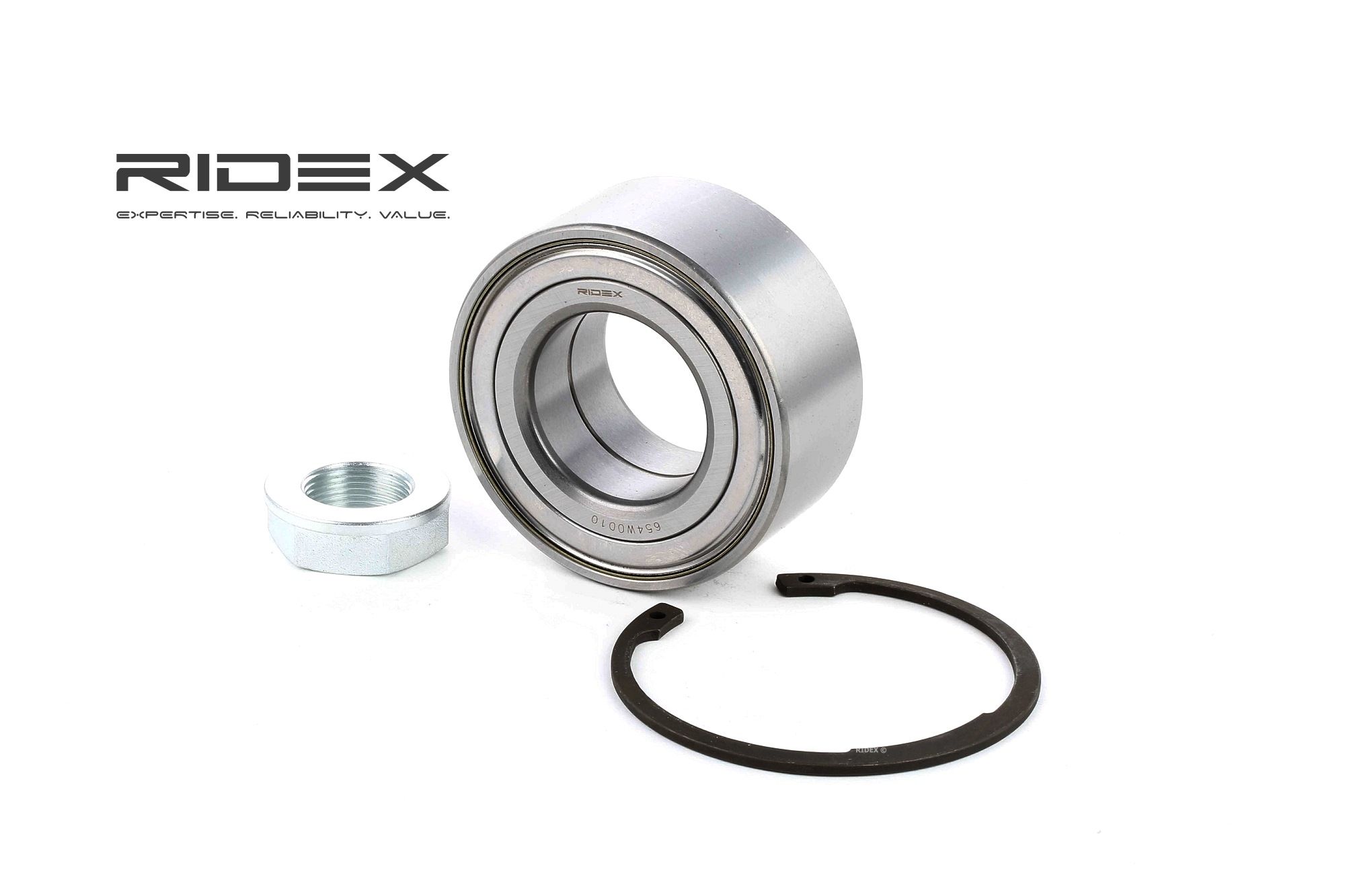 RIDEX Pyöränlaakerit OPEL,PEUGEOT,CITROËN 654W0010 1606623580,335069,335084 Pyöränlaakerisarja 335097,E268416,1606623580,335069,335084,335097,E268416