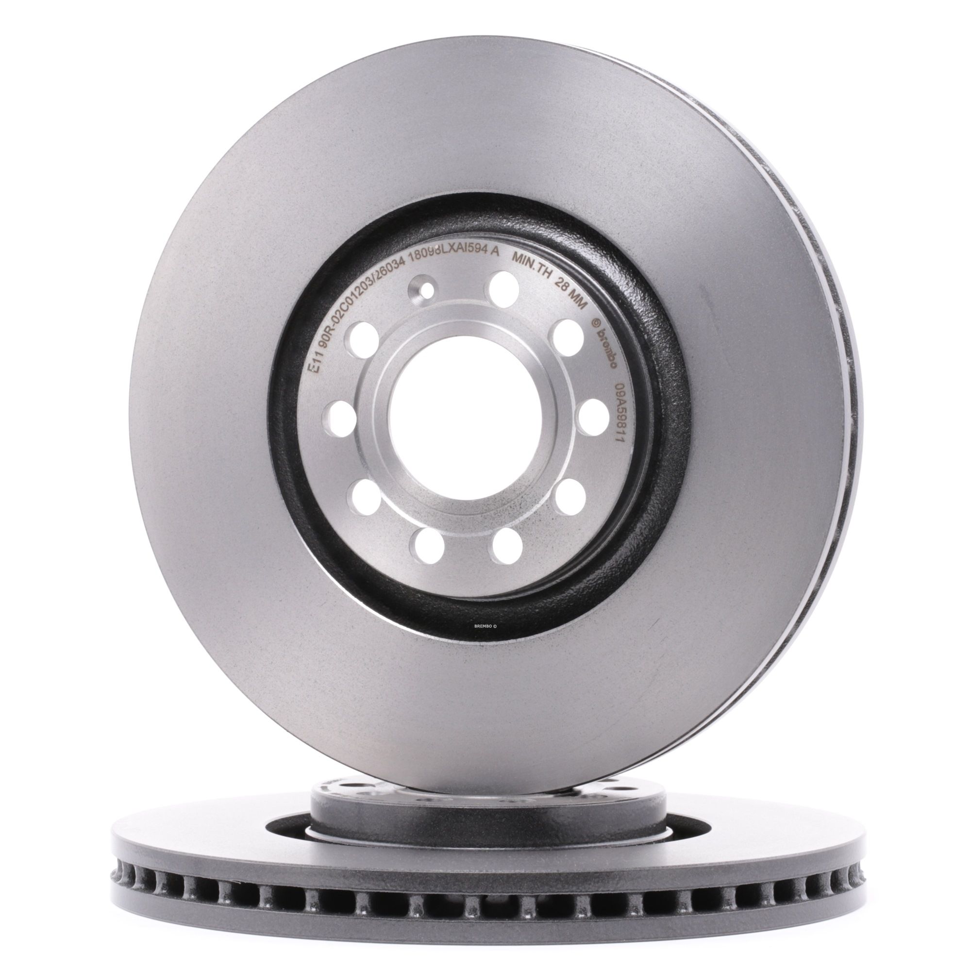 BREMBO Jarrulevyt AUDI,SEAT 09.A598.11 8D0615301M,8E0615301AD,8D0615301M Jarrulevy 8E0615301AD