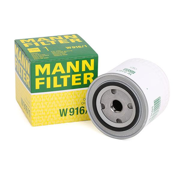 MANN-FILTER Öljynsuodatin FORD,SEAT,SAAB W 916/1 3549957,5041315,5057957 75061411,75221405,75221481,4286051,4316238,4335580,4363485,82342881,11405640