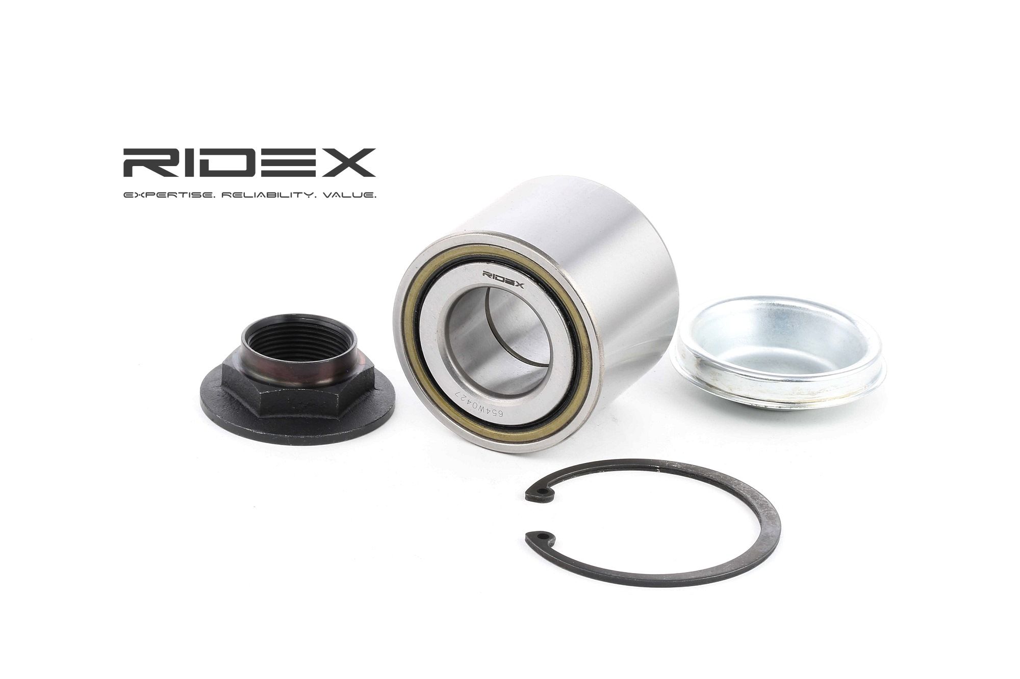 RIDEX Pyöränlaakerit OPEL,PEUGEOT,CITROËN 654W0427 374890,424932,1607704580 Pyöränlaakerisarja 374890,424919,424932