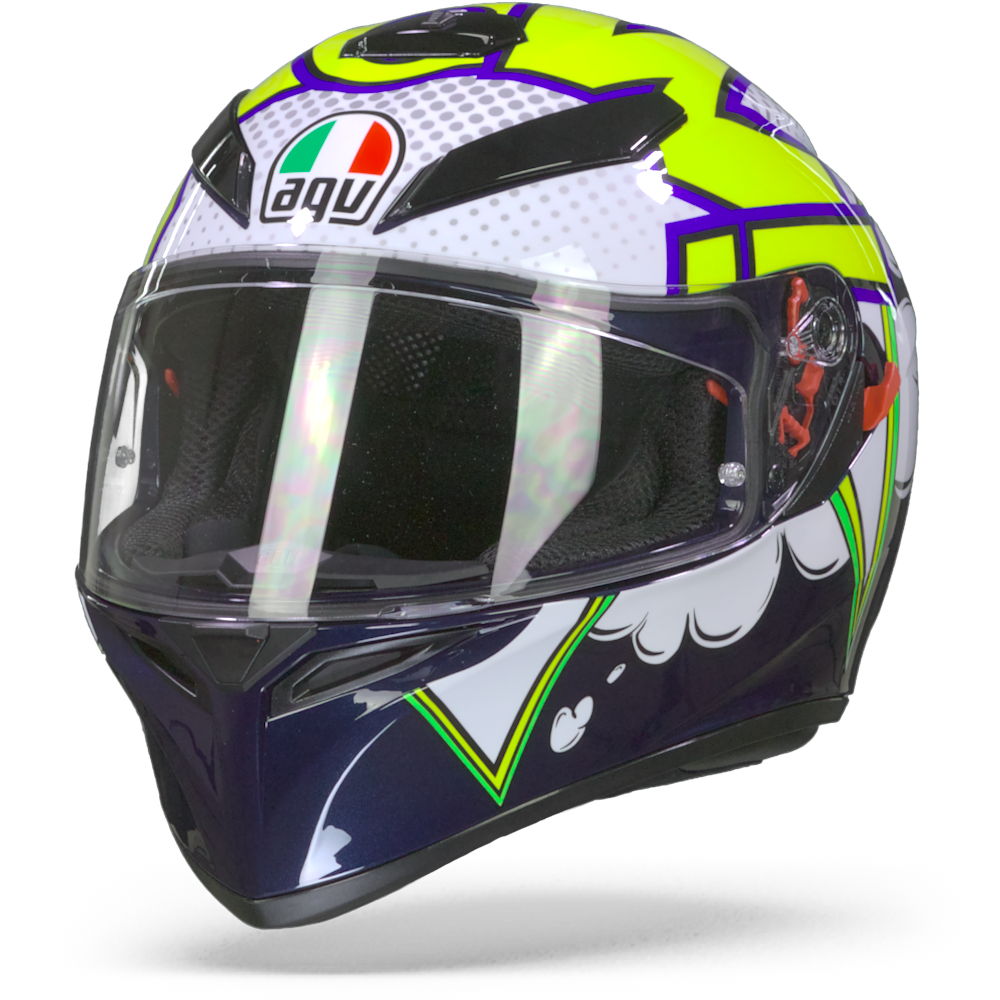 AGV K3 SV Max Vision Bubble Blue White Yellow Fluo MS