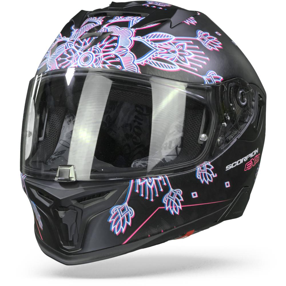 Scorpion EXO-520 Air Tina Matt Black Silver XXS