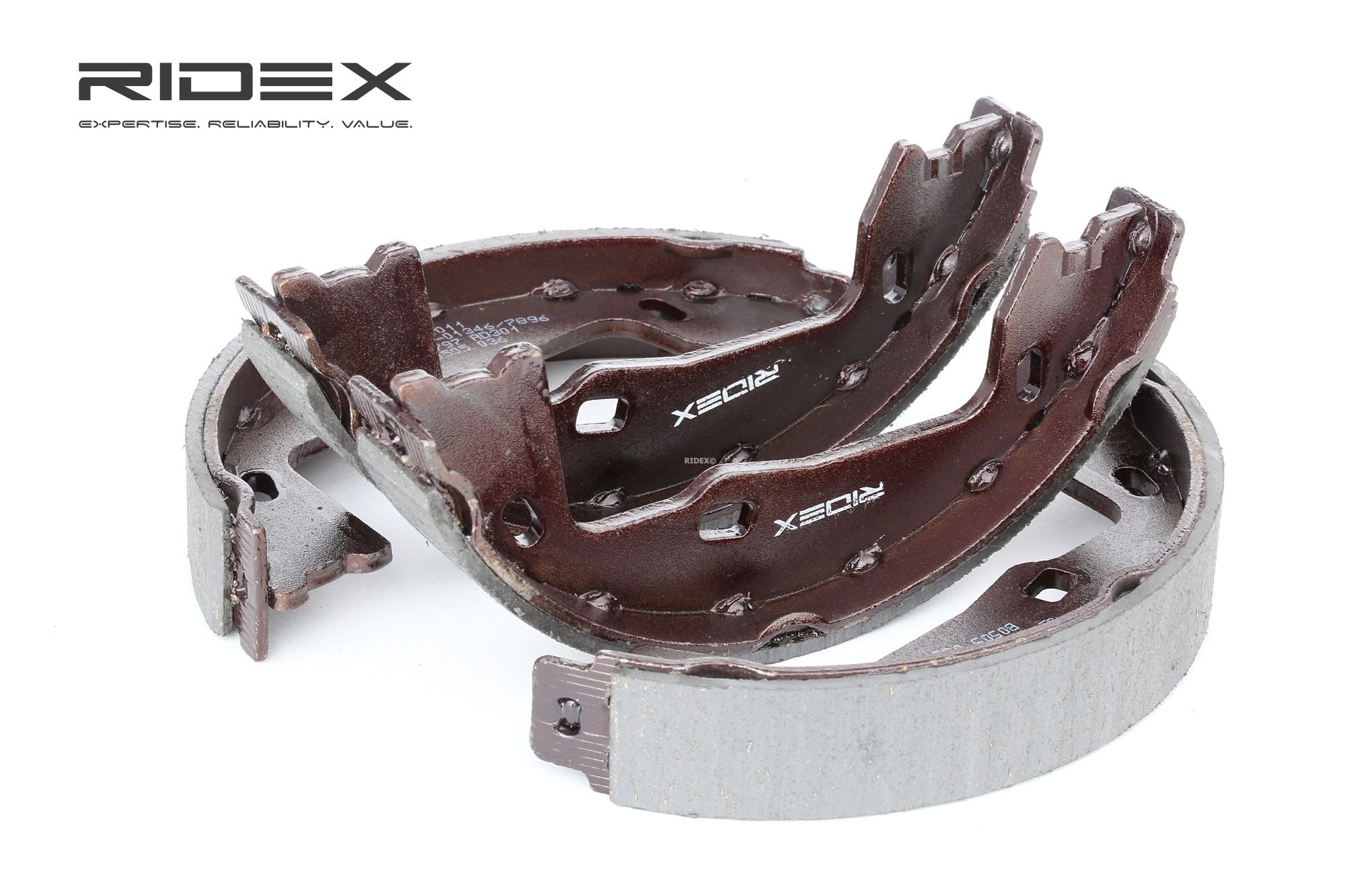 RIDEX Jarrukengät OPEL,CHEVROLET,SAAB 70B0011 90273259,90343627,90349868 Jarrukenkäsarja 90509606,90512907,90541931,1605686,1605764,1605897,1605921