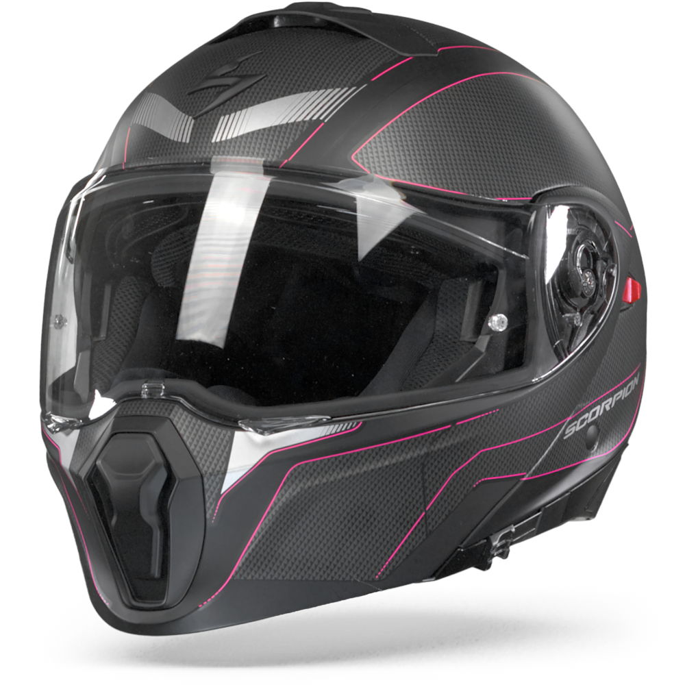 Scorpion EXO-930 Cielo Matt Black Pink Modular Helmet M