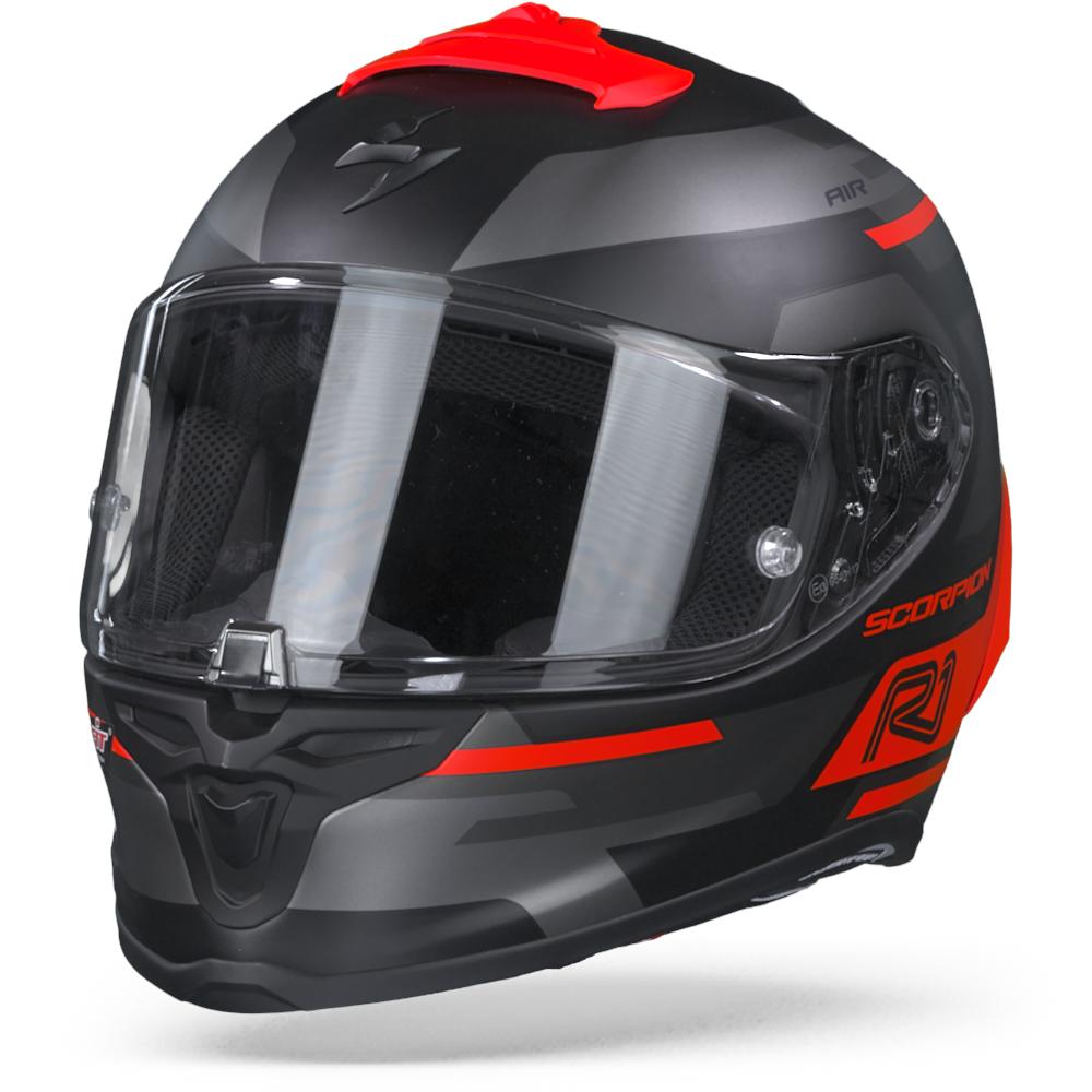 Scorpion EXO-R1 Air Orbis Matt Black Neon Red M
