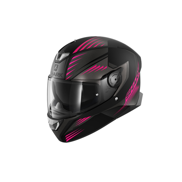 Shark Skwal 2 Hallder Mat Black Anthracite Purple KAV S