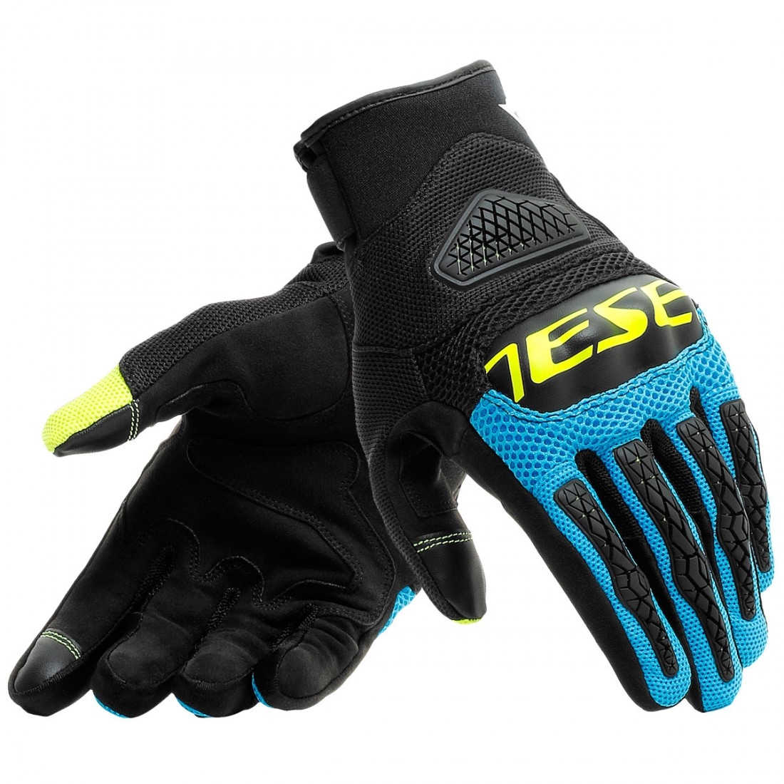 Dainese Bora Black Fire Blue Fluo Yellow M