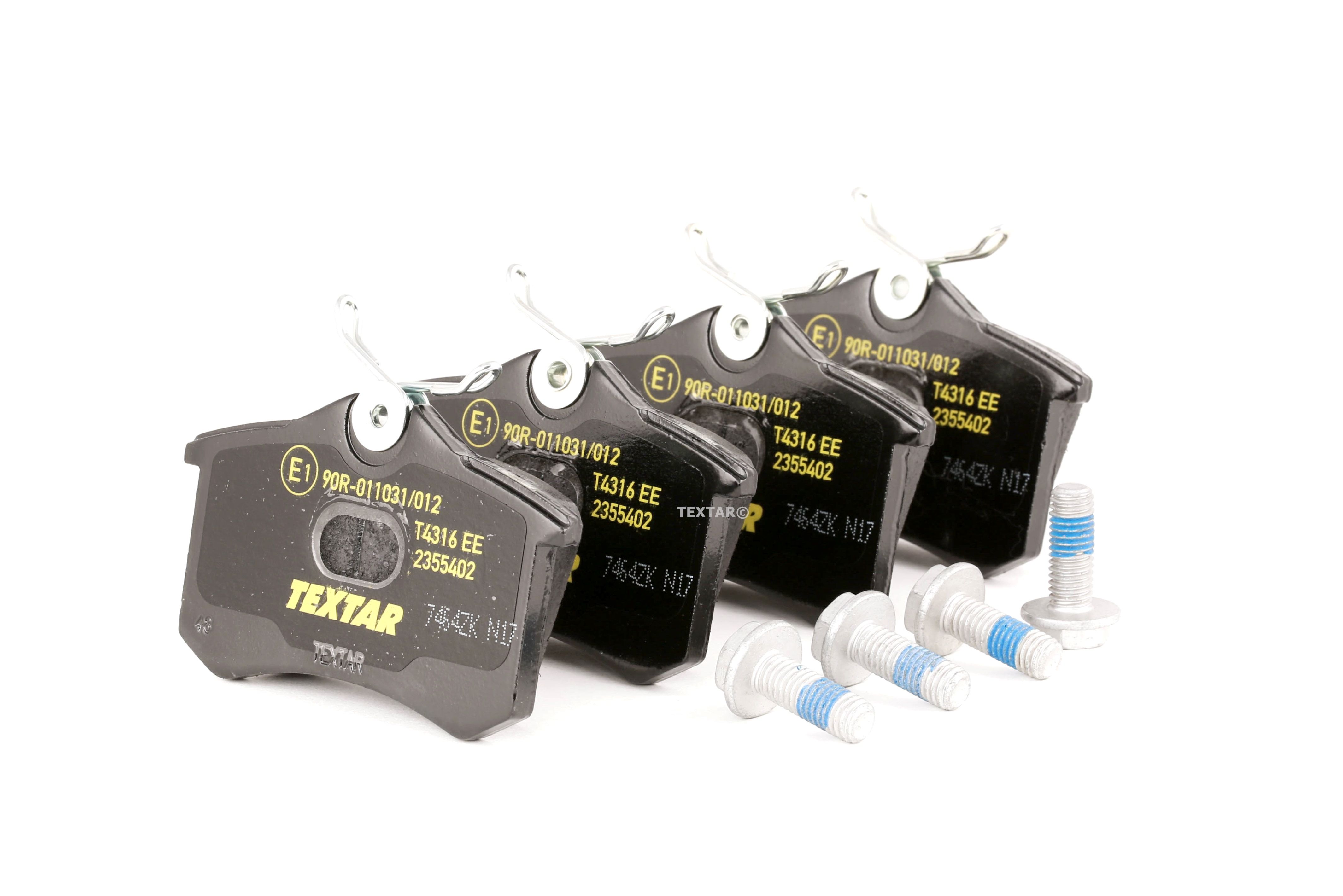 TEXTAR Jarrupalat VW,AUDI,FORD 2355402 1E0698451,1E0698451B,1E0698451C Jarrupalasarja,Jarrupala, Levyjarru 1E0698451D,1E0698451E,1E0698451G,1H0615415