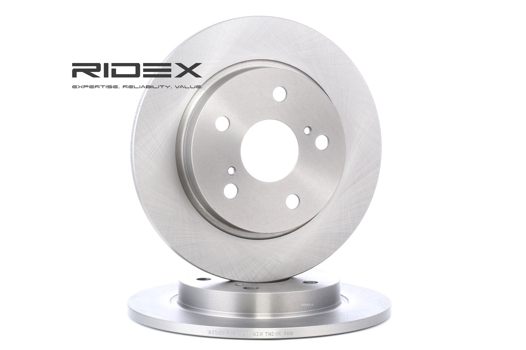 RIDEX Jarrulevyt TOYOTA 82B0240 4243102170,4243102180,4243112280 Jarrulevy 42431YZZAE