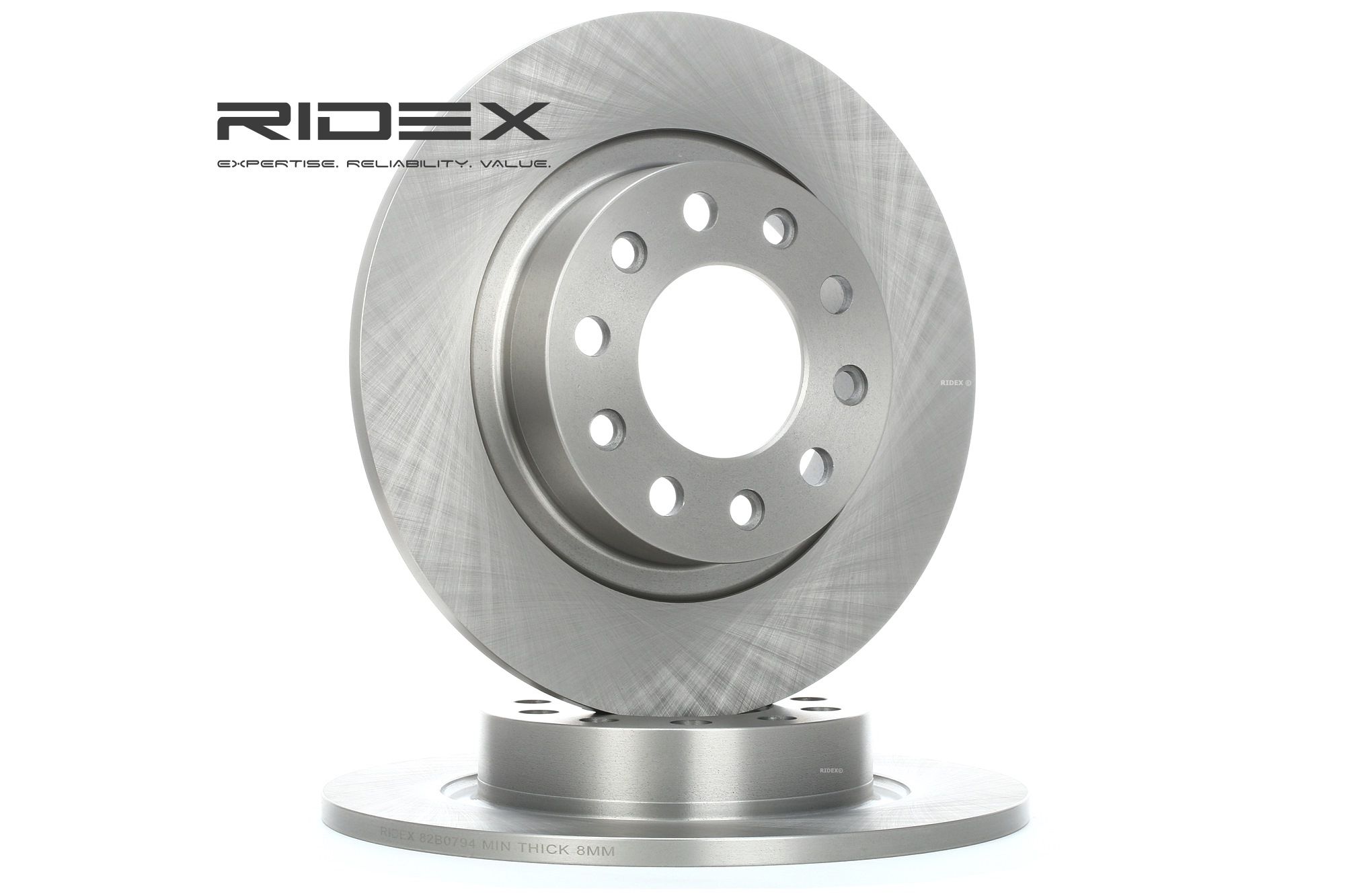 RIDEX Jarrulevyt ALFA ROMEO 82B0794 51806283,51815313 Jarrulevy