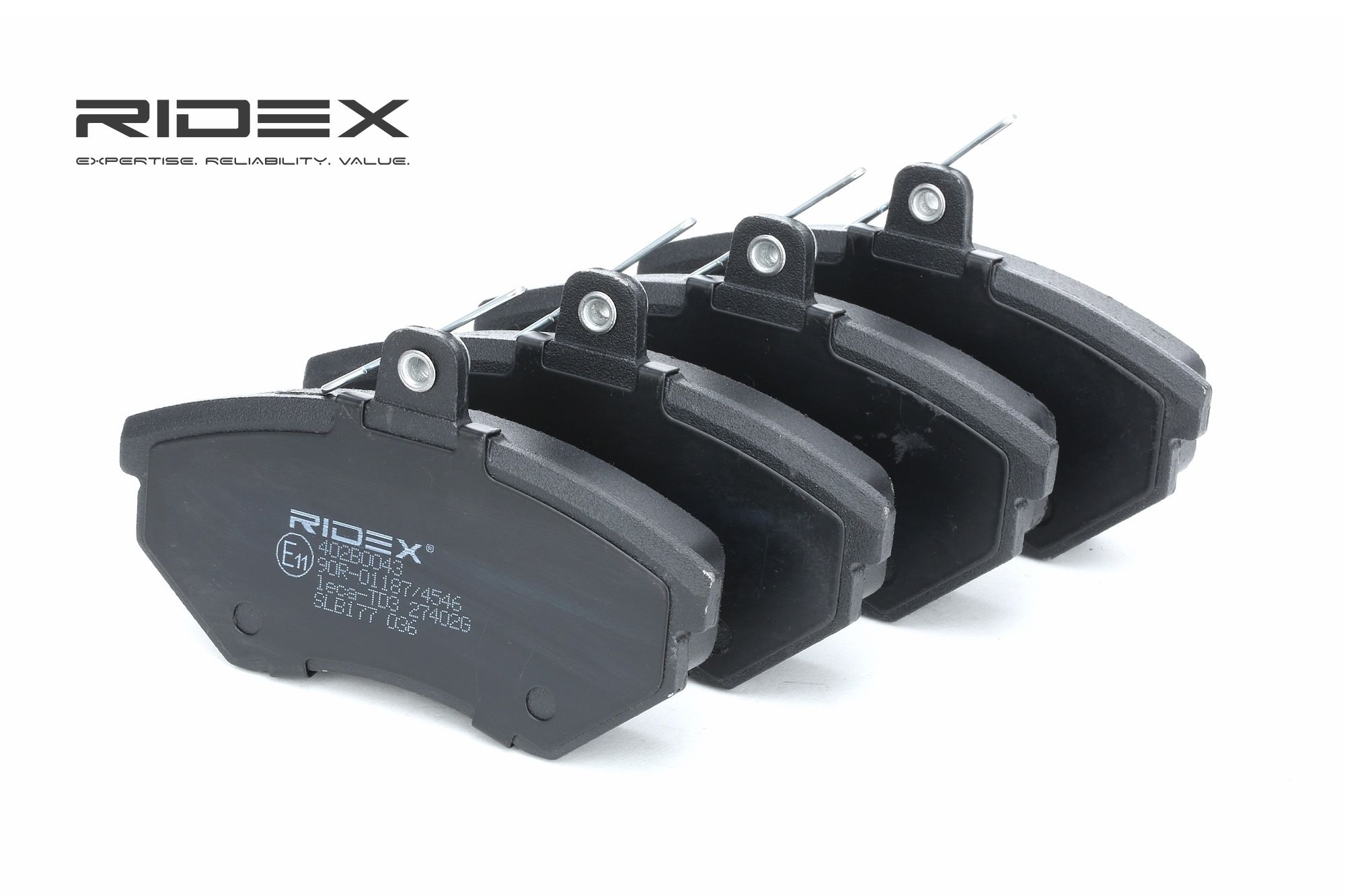 RIDEX Jarrupalat VW,AUDI,SEAT 402B0043 437698151,443698151K,8A0698151A Jarrupalasarja,Jarrupala, Levyjarru 8A0698151B,8A0698151C,8D0698151,8D0698151E